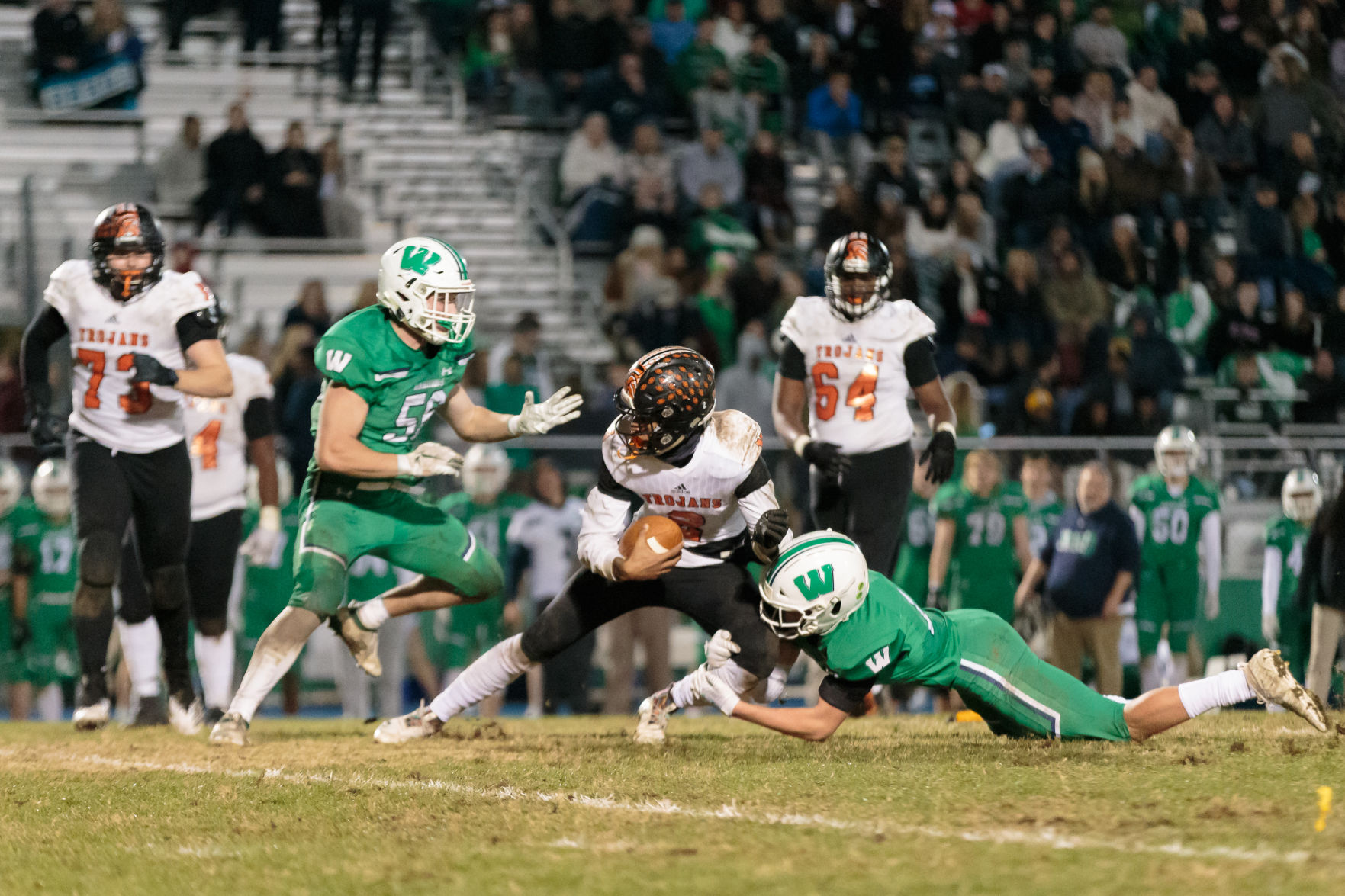 The Northwest Cabarrus Trojans fall to the Weddington Warriors in the third round of the 3AA State playoffs.